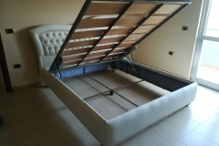 Letto a contenitore di ns produzione con doppia alzata