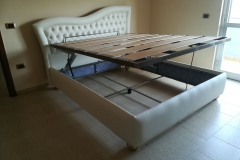 Letto a contenitore di ns produzione con doppia alzata